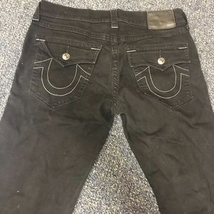 True Religion Geno Black and white Jeans both 31's